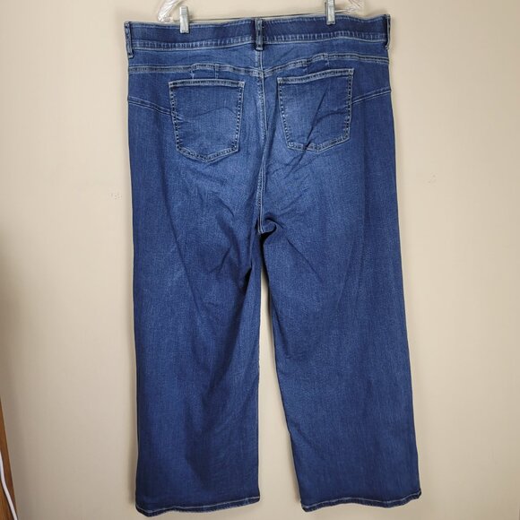 Torrid Bombshell Wide Leg Super Soft Jeans Women's High Rise Plus Size Stretch - Picture 6 of 10